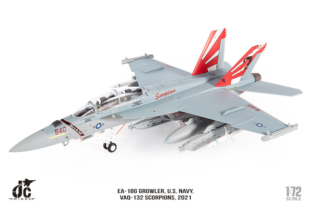 JC WINGS EA-18G GROWLER U.S. NAVY VAQ-132 SCORPIONS 2021