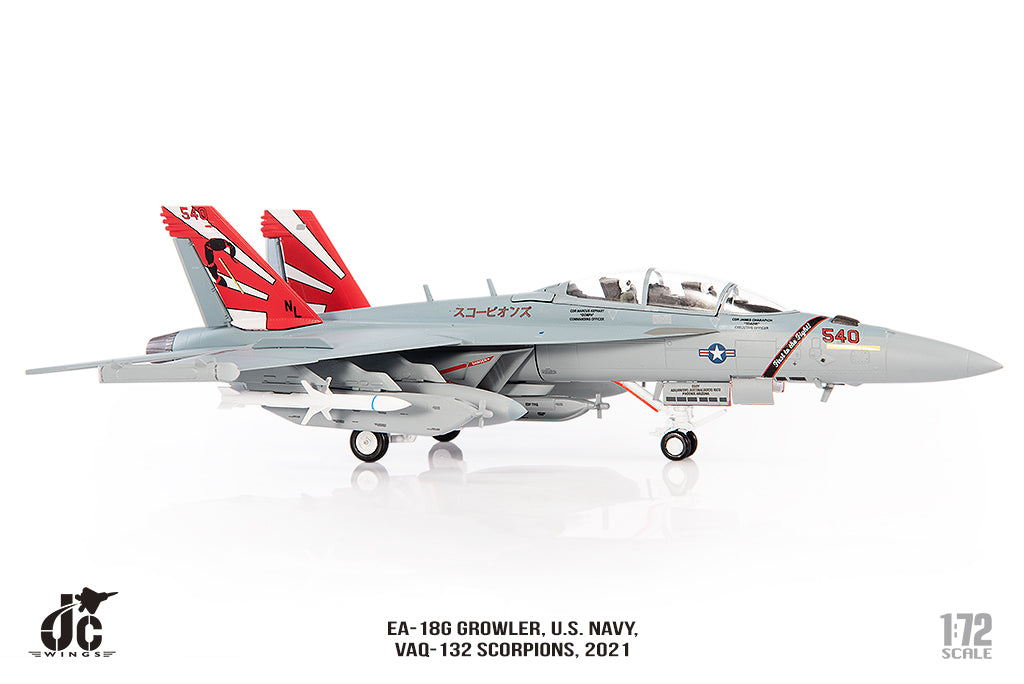 JC WINGS EA-18G GROWLER U.S. NAVY VAQ-132 SCORPIONS 2021