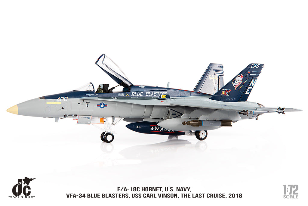 JC WINGS MILITARY F/A-18C HORNET U.S. NAVY VFA-34 BLUE BLASTERS THE LAST CRUISE 2018