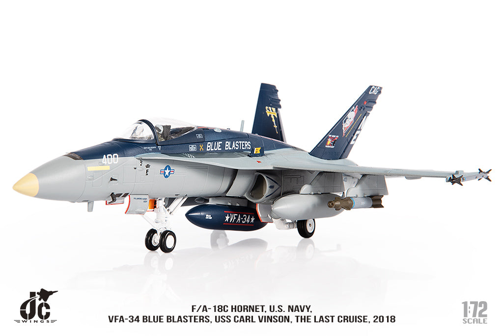 JC WINGS MILITARY F/A-18C HORNET U.S. NAVY VFA-34 BLUE BLASTERS THE LAST CRUISE 2018