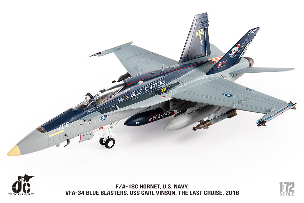 JC WINGS MILITARY F/A-18C HORNET U.S. NAVY VFA-34 BLUE BLASTERS THE LAST CRUISE 2018