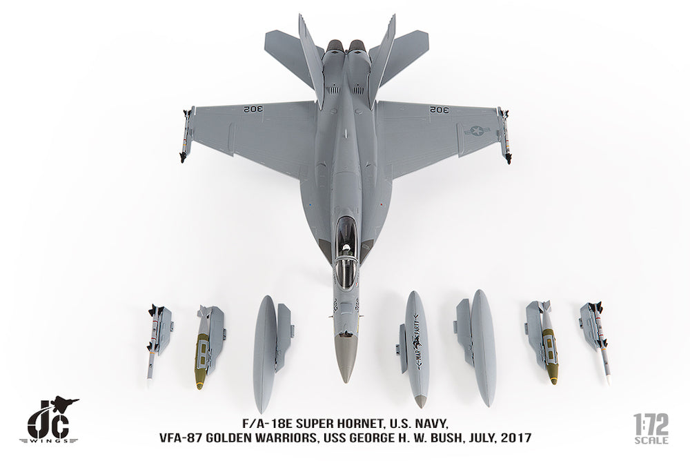 JC WINGS F/A-18E SUPER HORNET U.S. NAVY VFA-87 GOLDEN WARRIORS USS GEORGE H. W. BUSH JULY 2017