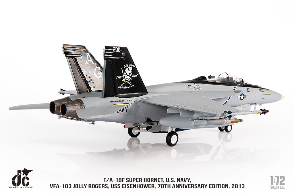 JC WINGS F/A-18F SUPER HORNET U.S. NAVY VFA-103 JOLLY ROGERS "70TH ANNIVERSARY EDITION" 2013
