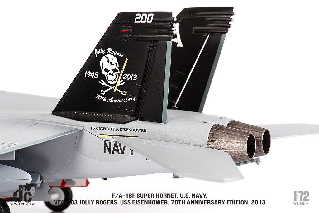 JC WINGS F/A-18F SUPER HORNET U.S. NAVY VFA-103 JOLLY ROGERS "70TH ANNIVERSARY EDITION" 2013