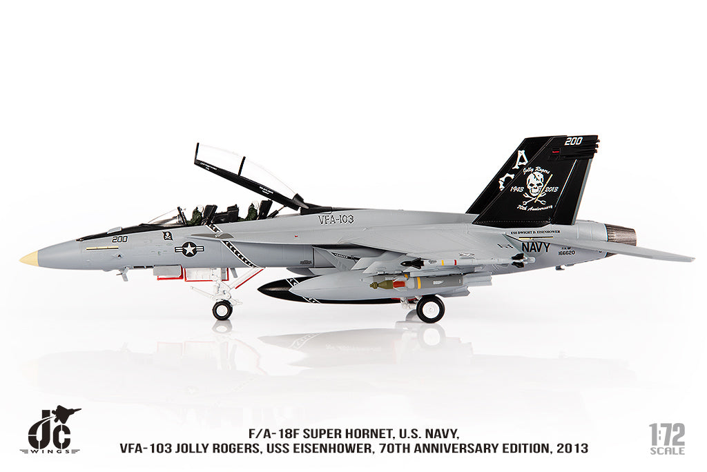 JC WINGS F/A-18F SUPER HORNET U.S. NAVY VFA-103 JOLLY ROGERS "70TH ANNIVERSARY EDITION" 2013