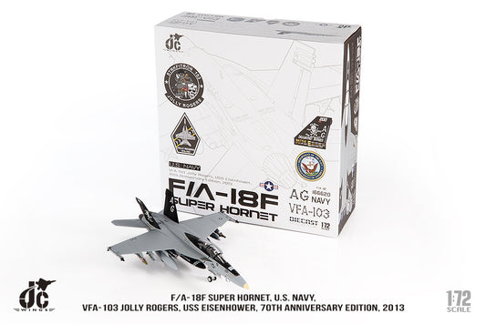 JC WINGS F/A-18F SUPER HORNET U.S. NAVY VFA-103 JOLLY ROGERS "70TH ANNIVERSARY EDITION" 2013
