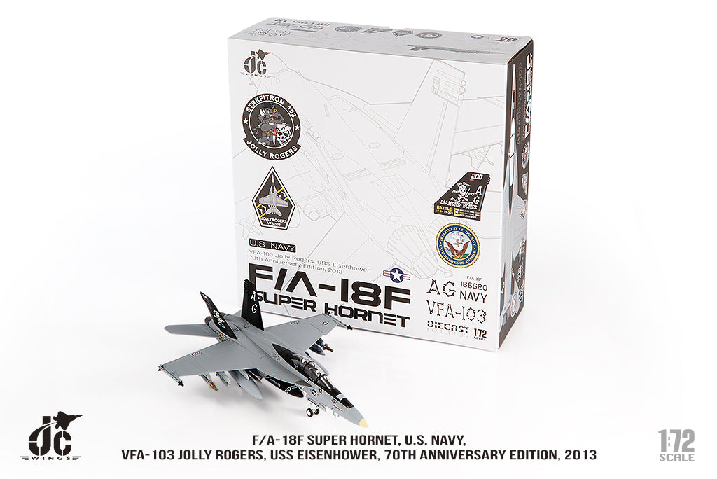 JC WINGS F/A-18F SUPER HORNET U.S. NAVY VFA-103 JOLLY ROGERS "70TH ANNIVERSARY EDITION" 2013
