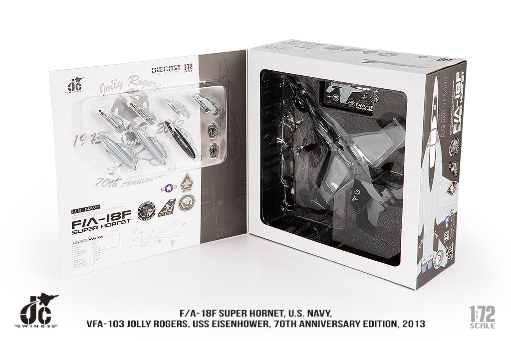 JC WINGS F/A-18F SUPER HORNET U.S. NAVY VFA-103 JOLLY ROGERS "70TH ANNIVERSARY EDITION" 2013