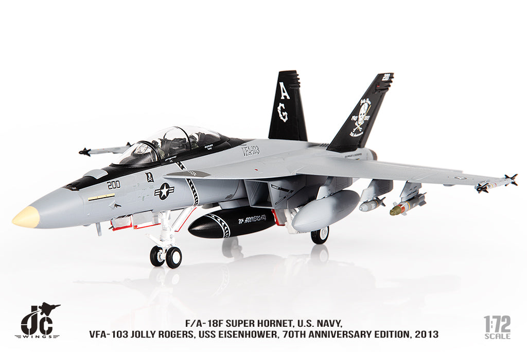 JC WINGS F/A-18F SUPER HORNET U.S. NAVY VFA-103 JOLLY ROGERS "70TH ANNIVERSARY EDITION" 2013