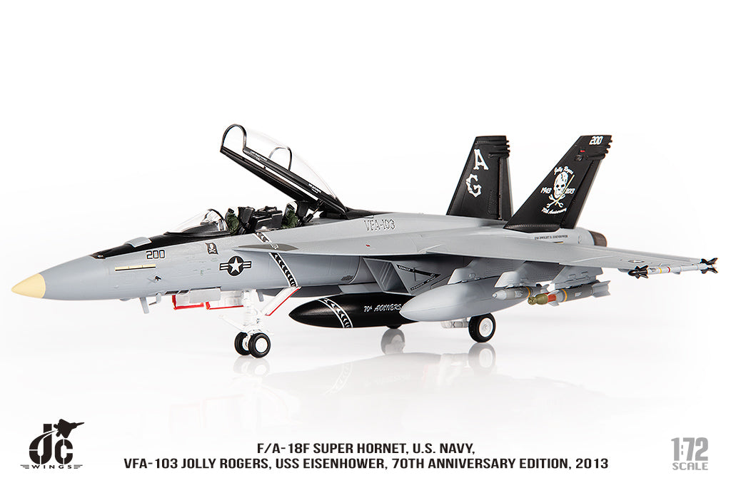JC WINGS F/A-18F SUPER HORNET U.S. NAVY VFA-103 JOLLY ROGERS "70TH ANNIVERSARY EDITION" 2013