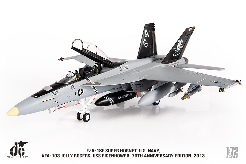 JC WINGS F/A-18F SUPER HORNET U.S. NAVY VFA-103 JOLLY ROGERS "70TH ANNIVERSARY EDITION" 2013