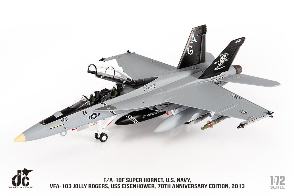 JC WINGS F/A-18F SUPER HORNET U.S. NAVY VFA-103 JOLLY ROGERS "70TH ANNIVERSARY EDITION" 2013