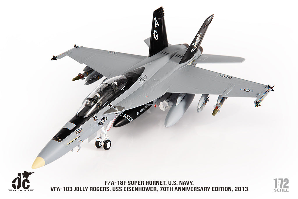 JC WINGS F/A-18F SUPER HORNET U.S. NAVY VFA-103 JOLLY ROGERS "70TH ANNIVERSARY EDITION" 2013