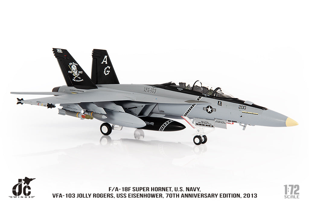 JC WINGS F/A-18F SUPER HORNET U.S. NAVY VFA-103 JOLLY ROGERS "70TH ANNIVERSARY EDITION" 2013