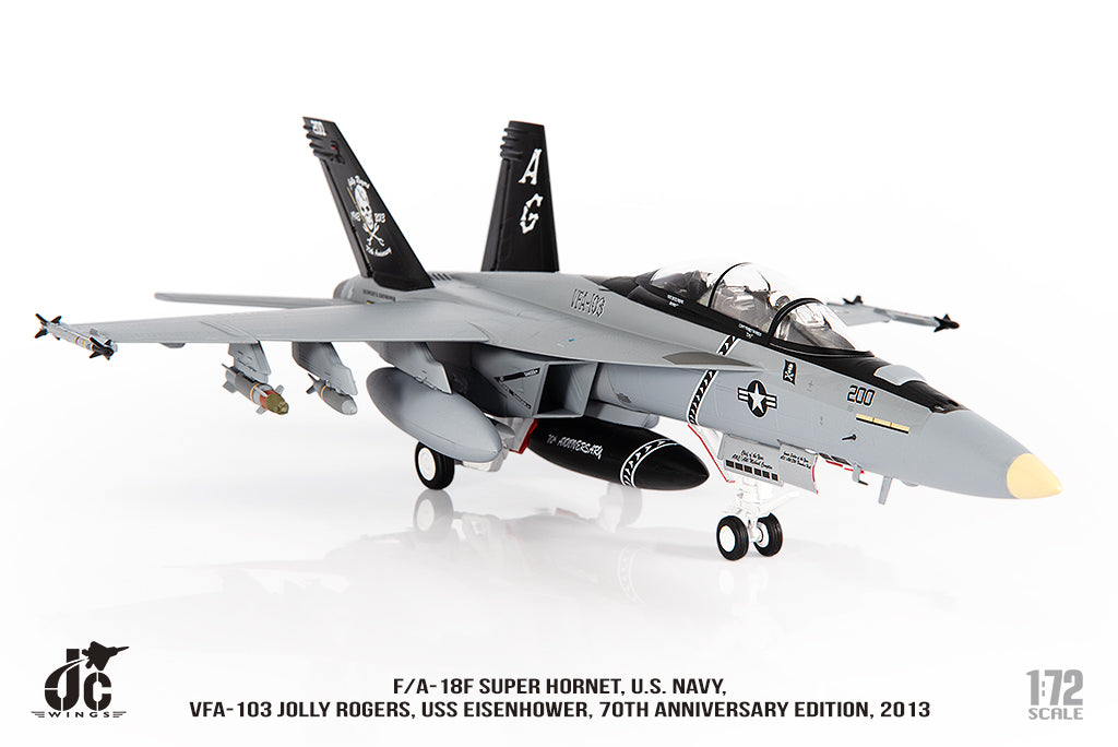 JC WINGS F/A-18F SUPER HORNET U.S. NAVY VFA-103 JOLLY ROGERS "70TH ANNIVERSARY EDITION" 2013