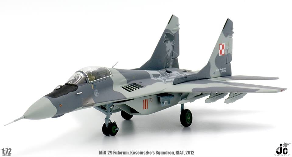 JC WINGS MIG-29 FULCRUM-A POLISH AIR FORCE KOSCIUSZKO'S SQN RED 111 ENGLAND 2012