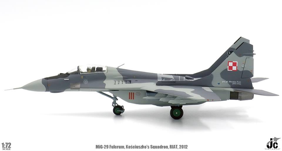 JC WINGS MIG-29 FULCRUM-A POLISH AIR FORCE KOSCIUSZKO'S SQN RED 111 ENGLAND 2012