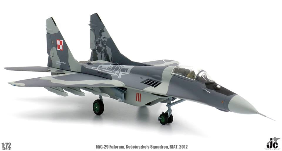JC WINGS MIG-29 FULCRUM-A POLISH AIR FORCE KOSCIUSZKO'S SQN RED 111 ENGLAND 2012