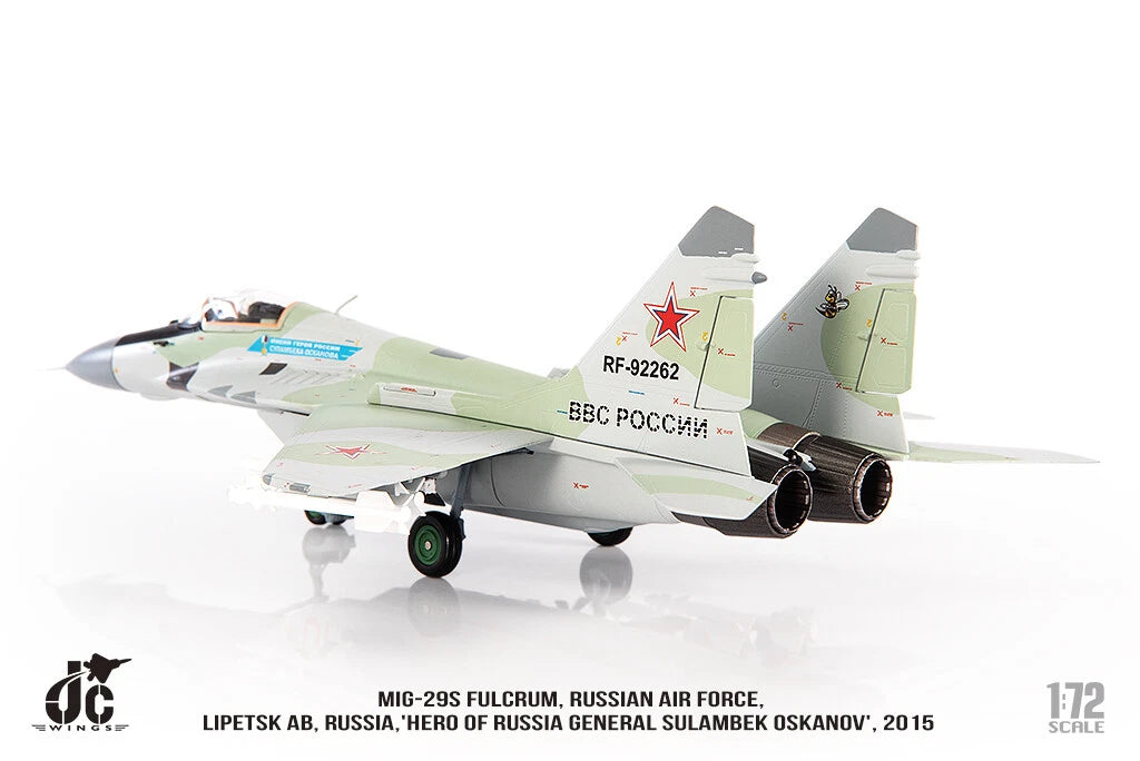 JC WINGS MILITARY MIG-29S FULCRUM RUSSIAN AIR FORCE HERO OF RUSSIA GENERAL SULAMBEK OSKANOV 2015