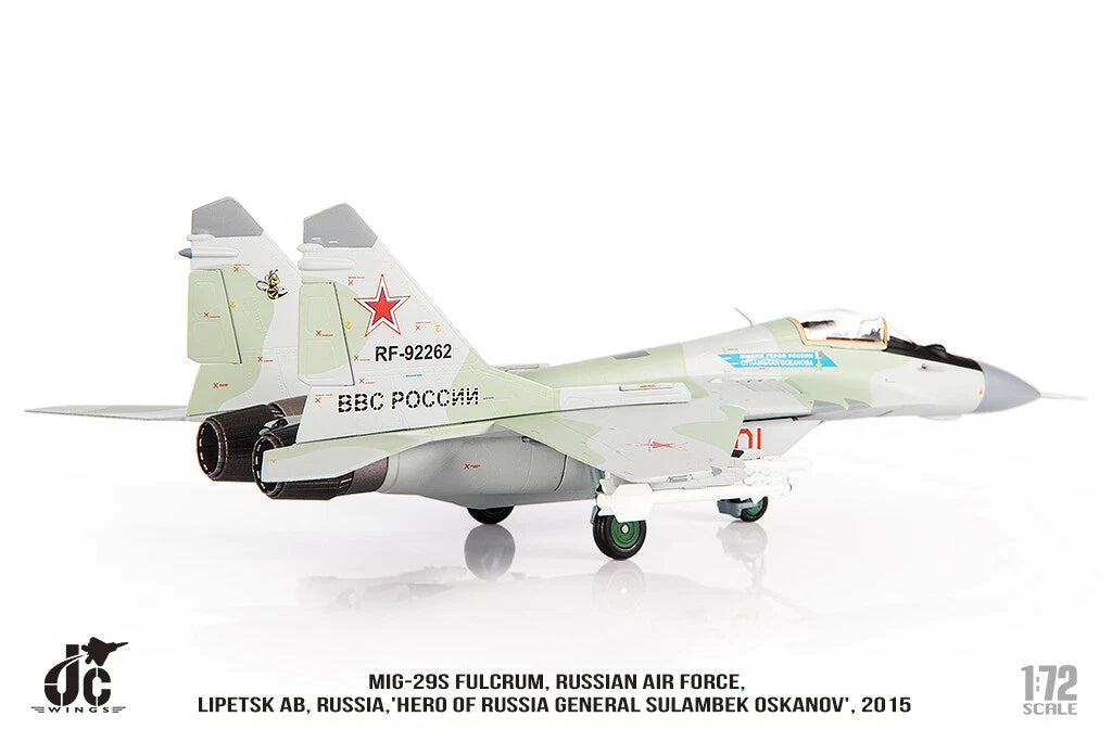 JC WINGS MILITARY MIG-29S FULCRUM RUSSIAN AIR FORCE HERO OF RUSSIA GENERAL SULAMBEK OSKANOV 2015
