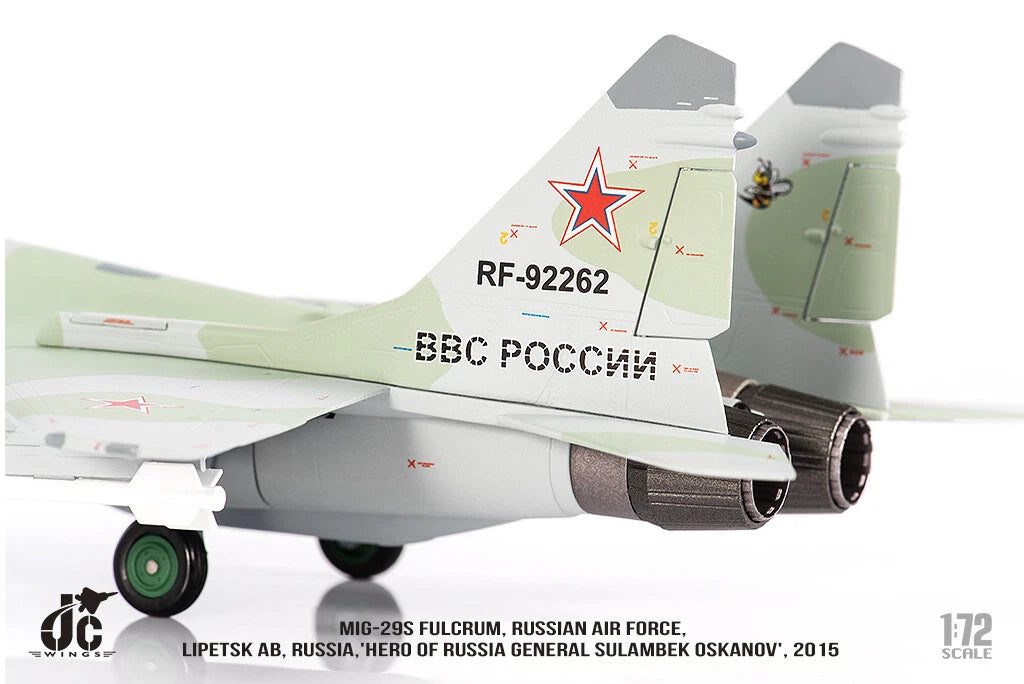 JC WINGS MILITARY MIG-29S FULCRUM RUSSIAN AIR FORCE HERO OF RUSSIA GENERAL SULAMBEK OSKANOV 2015