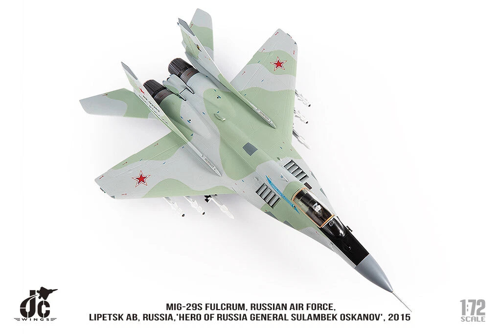 JC WINGS MILITARY MIG-29S FULCRUM RUSSIAN AIR FORCE HERO OF RUSSIA GENERAL SULAMBEK OSKANOV 2015