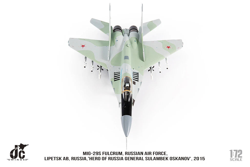 JC WINGS MILITARY MIG-29S FULCRUM RUSSIAN AIR FORCE HERO OF RUSSIA GENERAL SULAMBEK OSKANOV 2015