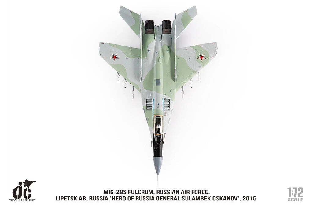 JC WINGS MILITARY MIG-29S FULCRUM RUSSIAN AIR FORCE HERO OF RUSSIA GENERAL SULAMBEK OSKANOV 2015
