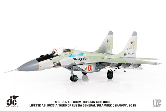 JC WINGS MILITARY MIG-29S FULCRUM RUSSIAN AIR FORCE HERO OF RUSSIA GENERAL SULAMBEK OSKANOV 2015