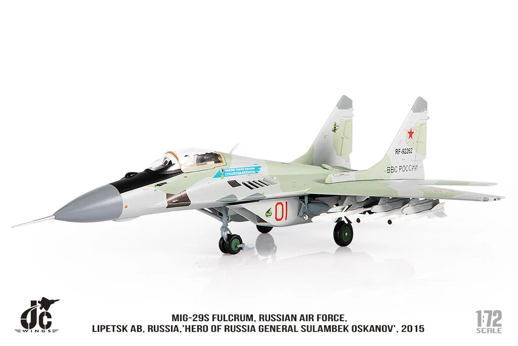 JC WINGS MILITARY MIG-29S FULCRUM RUSSIAN AIR FORCE HERO OF RUSSIA GENERAL SULAMBEK OSKANOV 2015