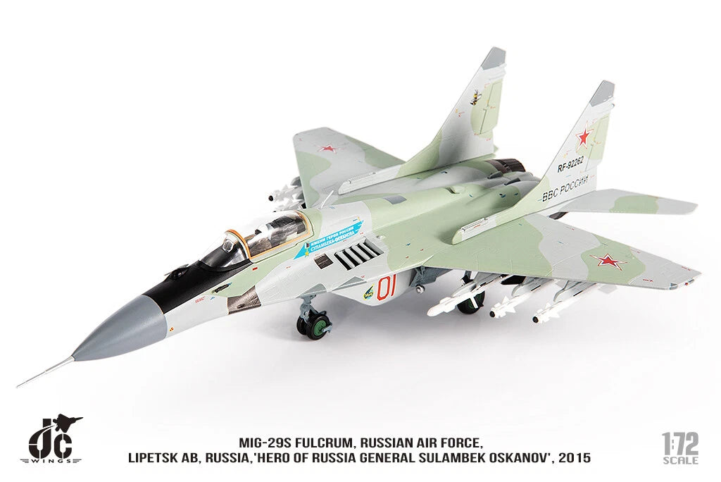JC WINGS MILITARY MIG-29S FULCRUM RUSSIAN AIR FORCE HERO OF RUSSIA GENERAL SULAMBEK OSKANOV 2015