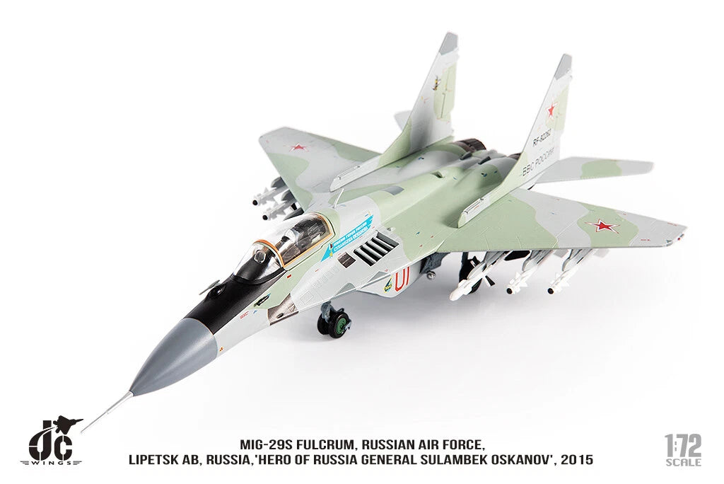 JC WINGS MILITARY MIG-29S FULCRUM RUSSIAN AIR FORCE HERO OF RUSSIA GENERAL SULAMBEK OSKANOV 2015