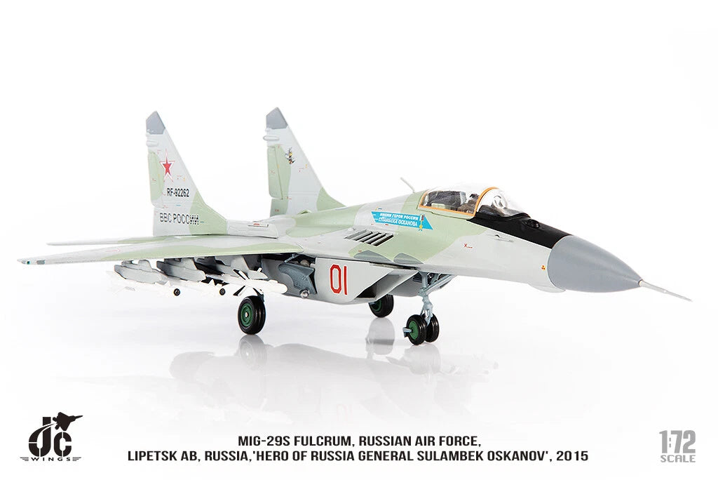 JC WINGS MILITARY MIG-29S FULCRUM RUSSIAN AIR FORCE HERO OF RUSSIA GENERAL SULAMBEK OSKANOV 2015