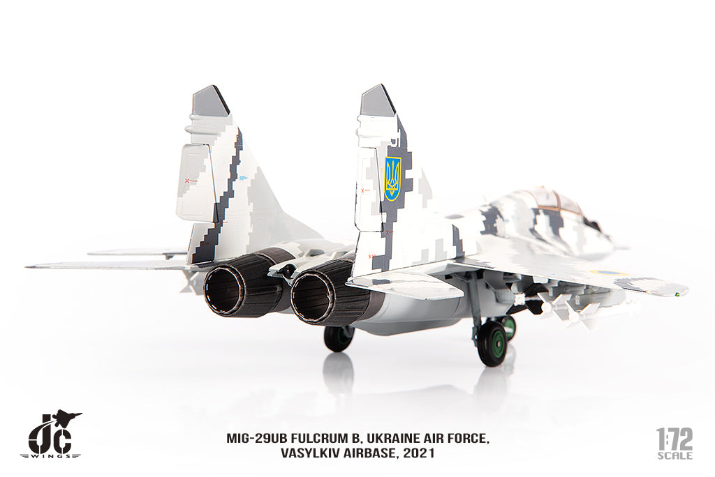 JC WINGS MILITARY MIG-29UB FULCRUM B UKRAINE AIR FORCE VASYLKIV AIRBASE 2021