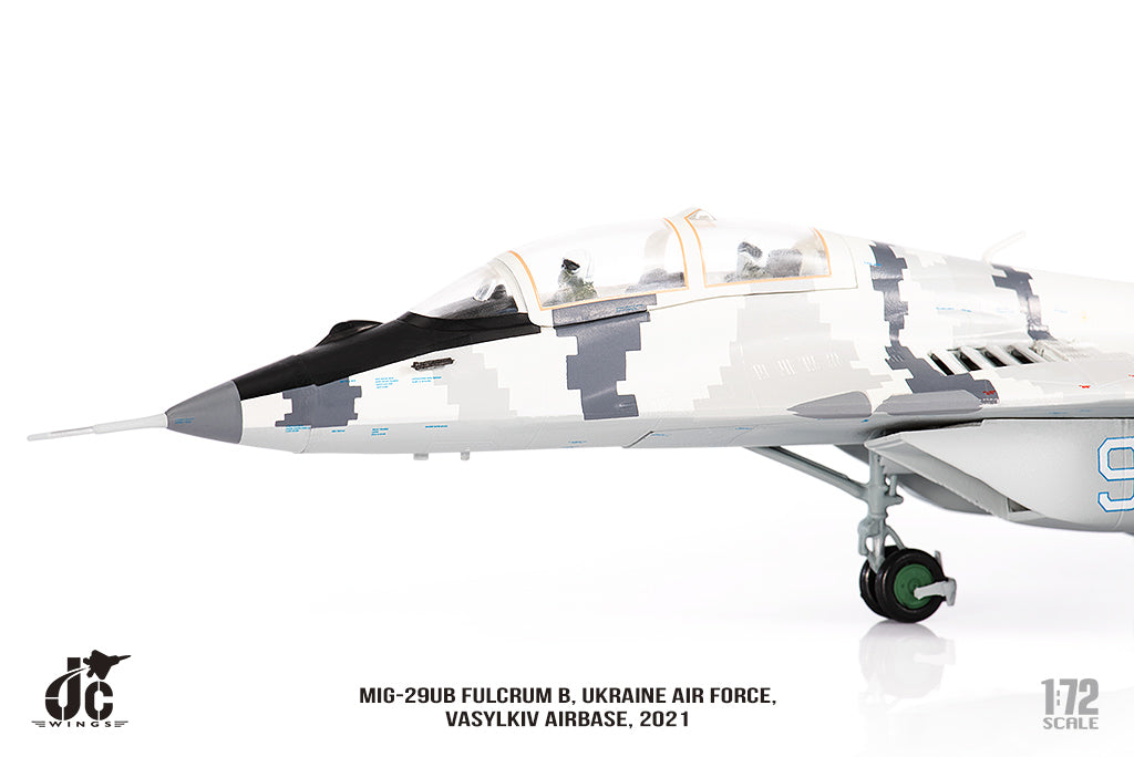 JC WINGS MILITARY MIG-29UB FULCRUM B UKRAINE AIR FORCE VASYLKIV AIRBASE 2021