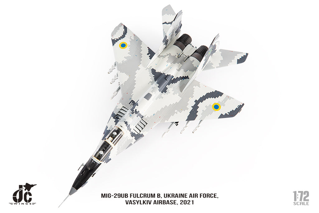 JC WINGS MILITARY MIG-29UB FULCRUM B UKRAINE AIR FORCE VASYLKIV AIRBASE 2021