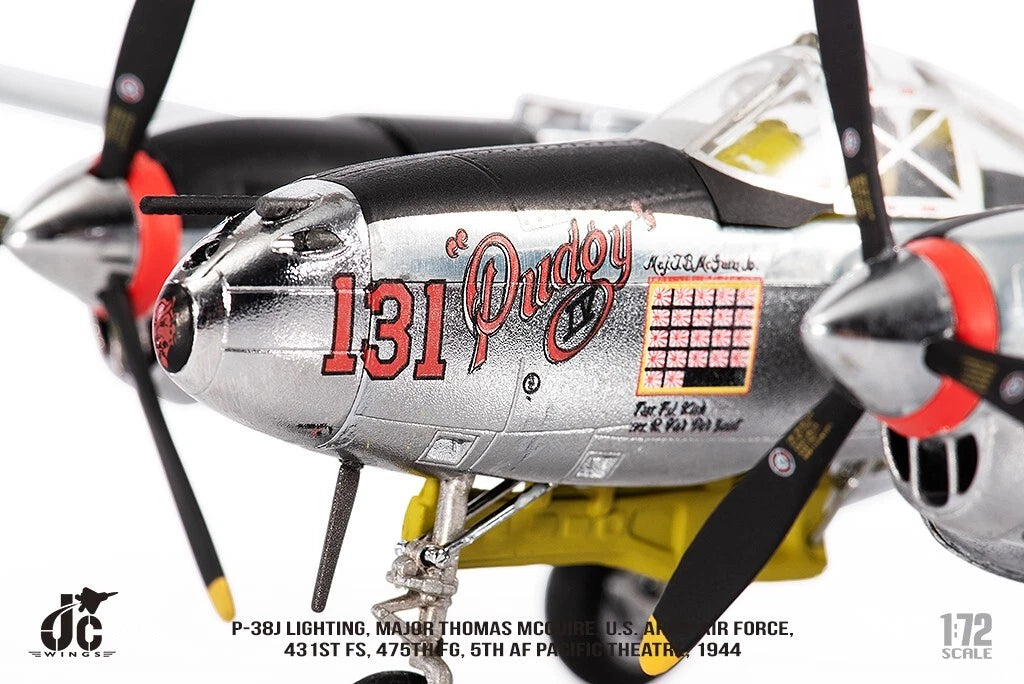 JC WINGS P-38J LIGHTING U.S. ARMY AIR FORCE "MAJOR THOMAS MCGUIRE" 431ST FS 475TH FG 5TH AF1944