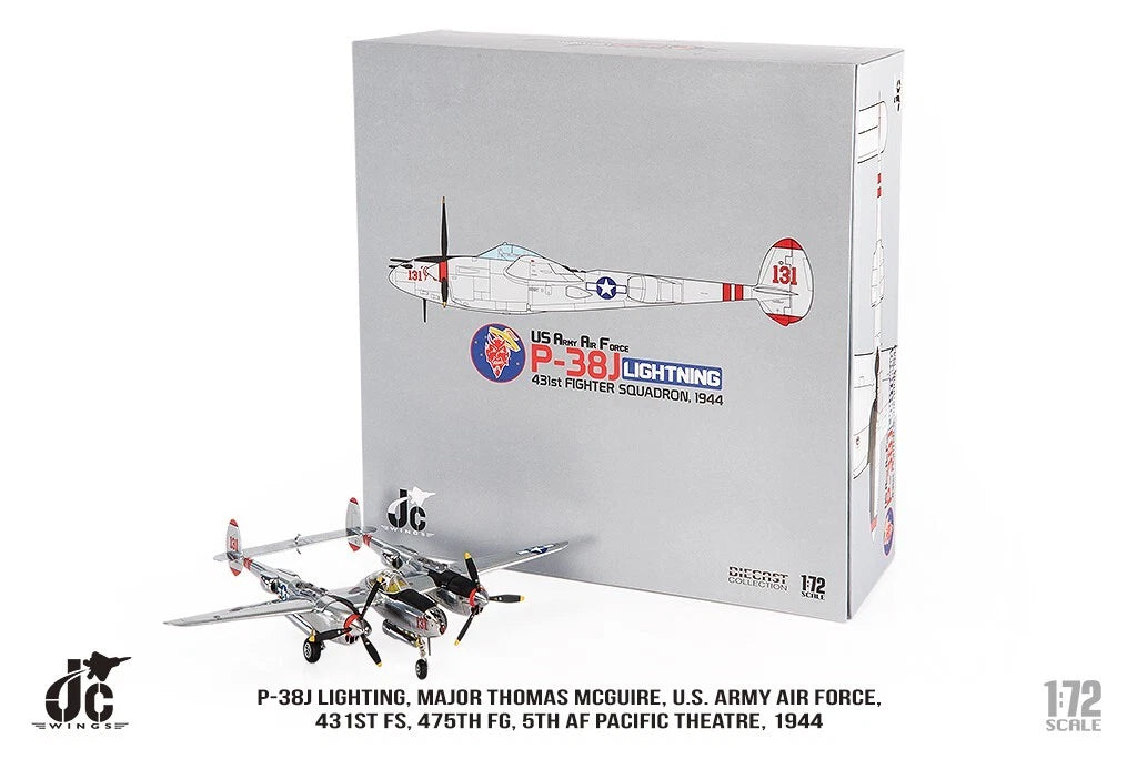 JC WINGS P-38J LIGHTING U.S. ARMY AIR FORCE "MAJOR THOMAS MCGUIRE" 431ST FS 475TH FG 5TH AF1944