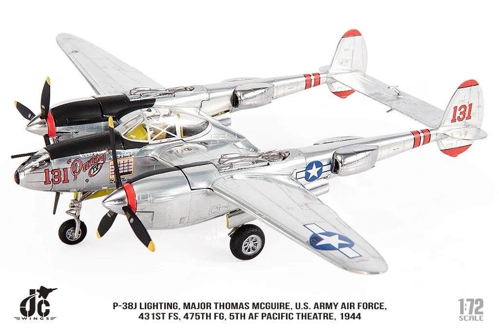 JC WINGS P-38J LIGHTING U.S. ARMY AIR FORCE "MAJOR THOMAS MCGUIRE" 431ST FS 475TH FG 5TH AF1944