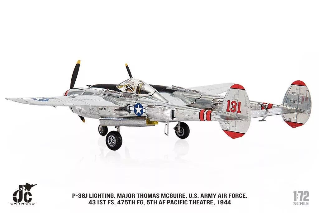 JC WINGS P-38J LIGHTING U.S. ARMY AIR FORCE "MAJOR THOMAS MCGUIRE" 431ST FS 475TH FG 5TH AF1944