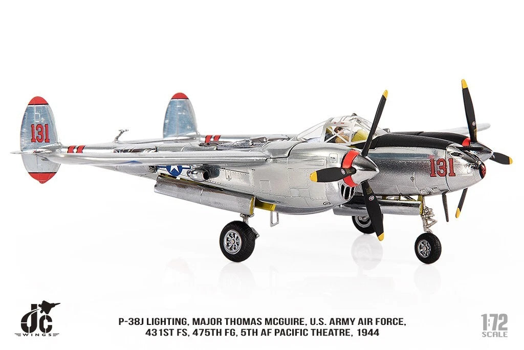 JC WINGS P-38J LIGHTING U.S. ARMY AIR FORCE "MAJOR THOMAS MCGUIRE" 431ST FS 475TH FG 5TH AF1944