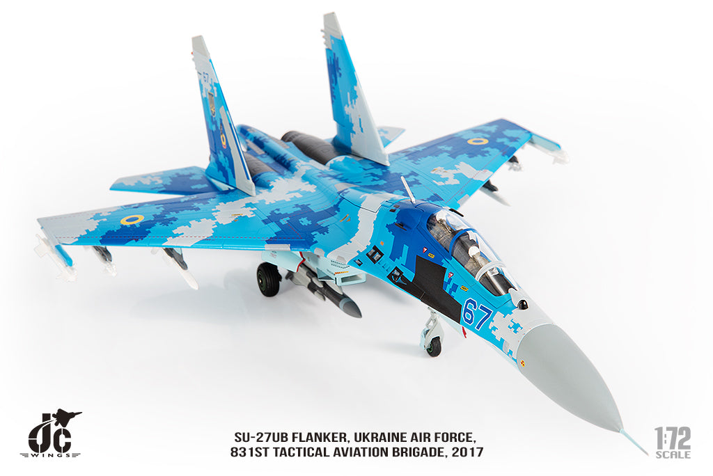 JC WINGS MILITARY SU-27UB FLANKER UKRAINE AIR FORCES 831ST TACTICAL AVIATION BRIGADE 2017