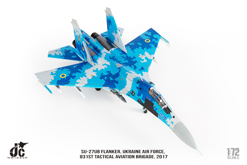 JC WINGS MILITARY SU-27UB FLANKER UKRAINE AIR FORCES 831ST TACTICAL AVIATION BRIGADE 2017