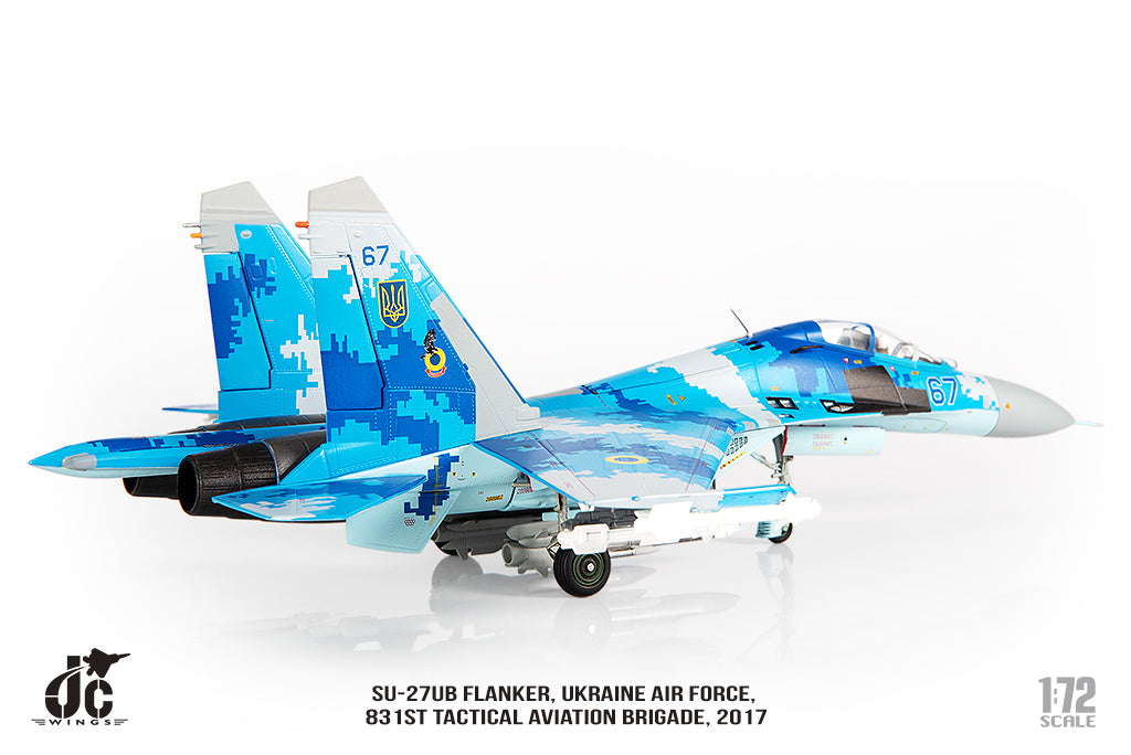 JC WINGS MILITARY SU-27UB FLANKER UKRAINE AIR FORCES 831ST TACTICAL AVIATION BRIGADE 2017
