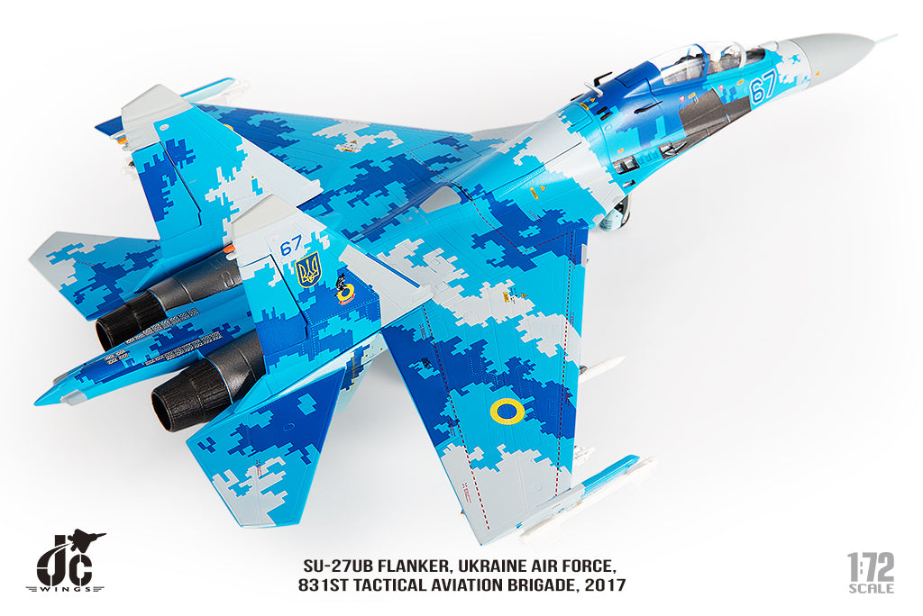 JC WINGS MILITARY SU-27UB FLANKER UKRAINE AIR FORCES 831ST TACTICAL AVIATION BRIGADE 2017