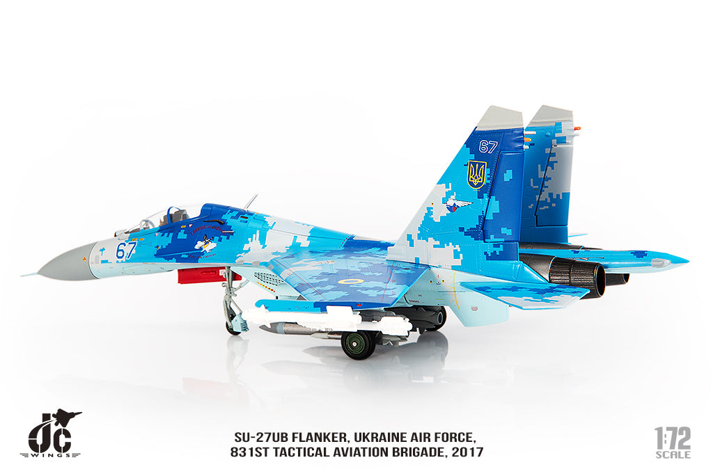 JC WINGS MILITARY SU-27UB FLANKER UKRAINE AIR FORCES 831ST TACTICAL AVIATION BRIGADE 2017