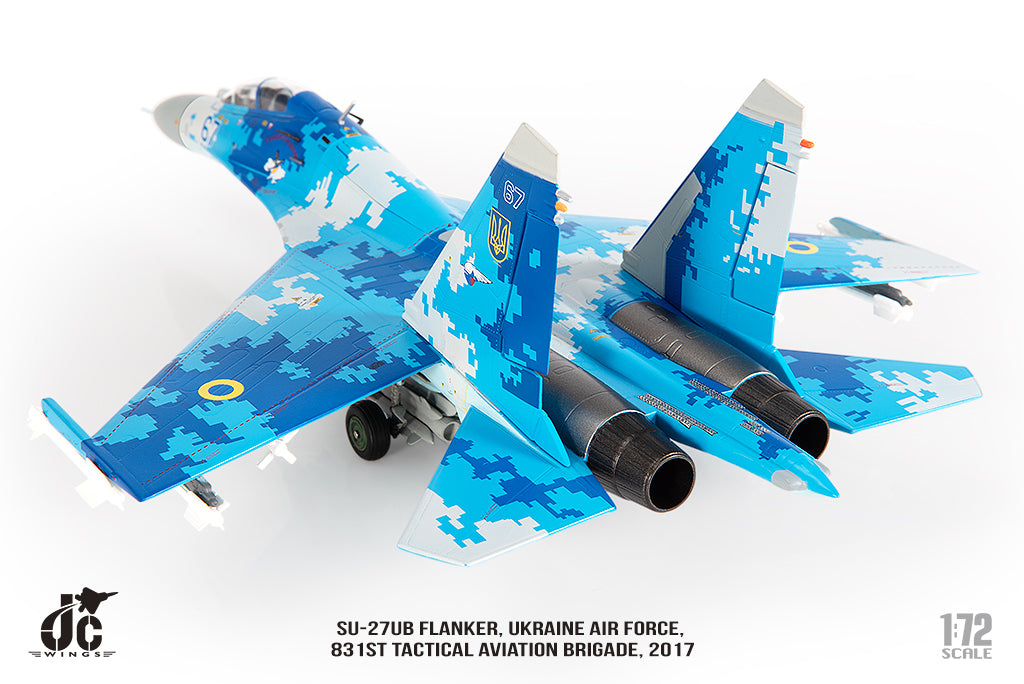 JC WINGS MILITARY SU-27UB FLANKER UKRAINE AIR FORCES 831ST TACTICAL AVIATION BRIGADE 2017