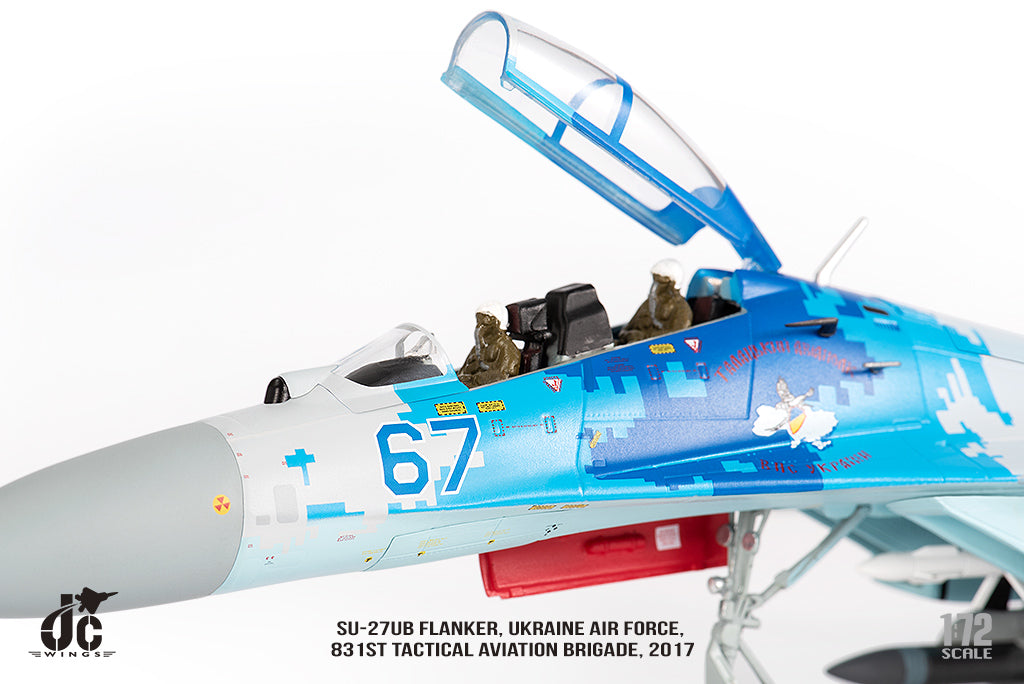 JC WINGS MILITARY SU-27UB FLANKER UKRAINE AIR FORCES 831ST TACTICAL AVIATION BRIGADE 2017