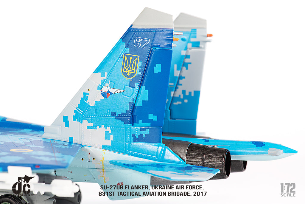 JC WINGS MILITARY SU-27UB FLANKER UKRAINE AIR FORCES 831ST TACTICAL AVIATION BRIGADE 2017