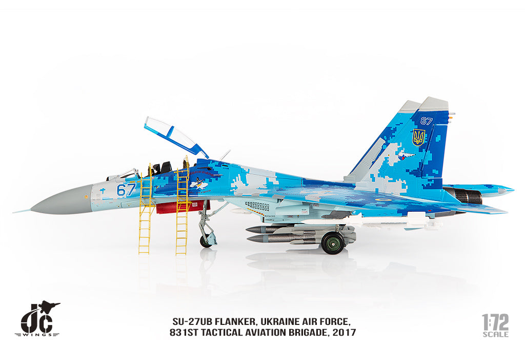 JC WINGS MILITARY SU-27UB FLANKER UKRAINE AIR FORCES 831ST TACTICAL AVIATION BRIGADE 2017